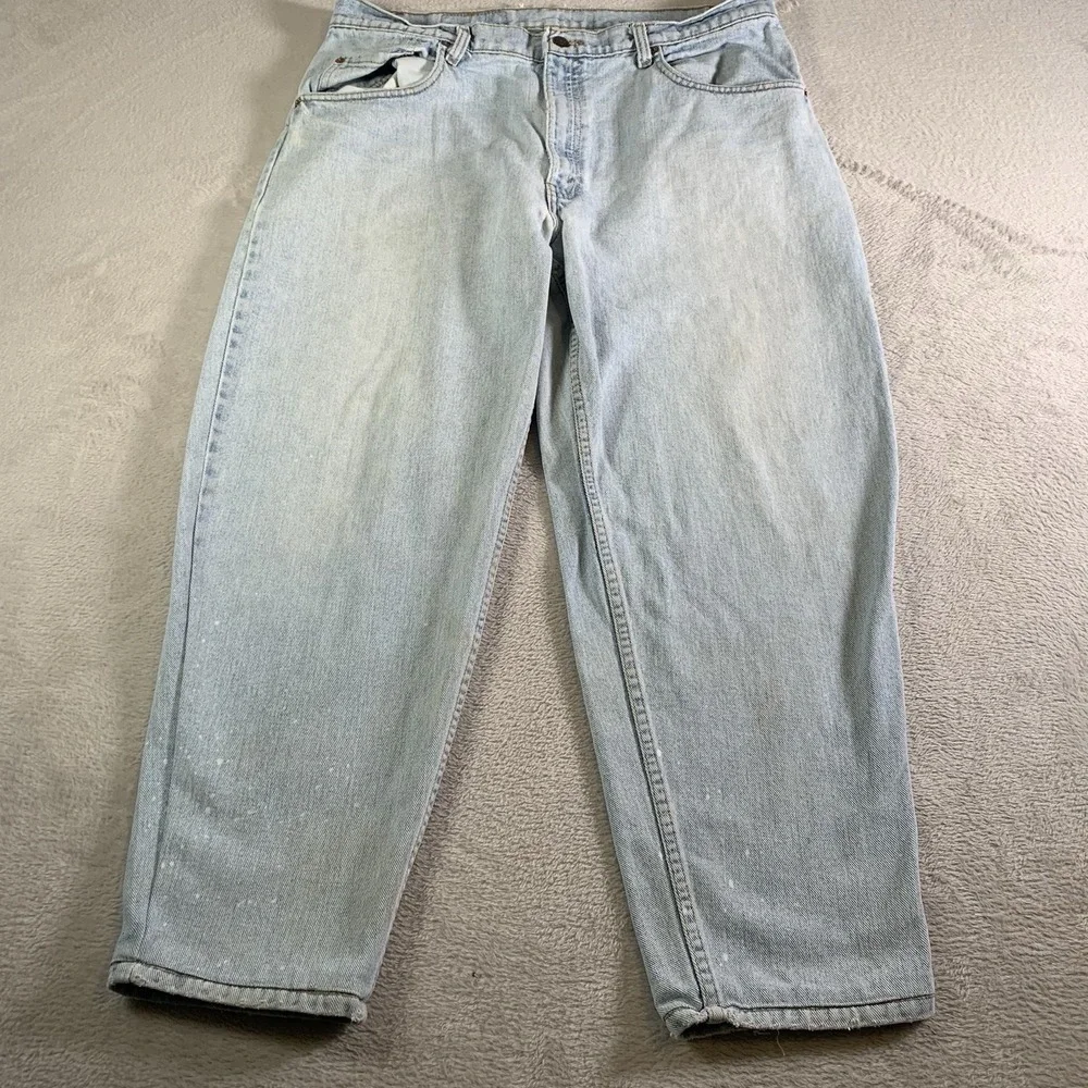 Vintage Levis 560 Jeans Mens 38x28 (Tag 38x30) Blue Light Wash Denim Made In USA